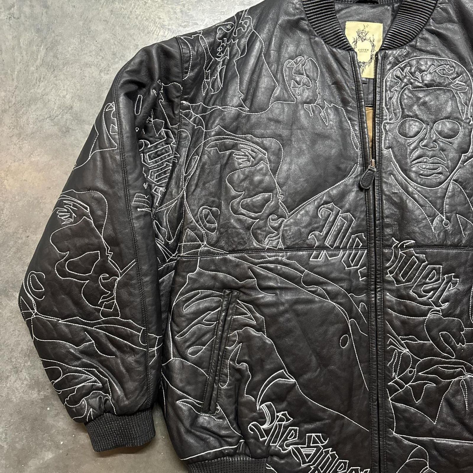Pelle Pelle × Vintage Vintage The Godfather Pelle Pelle Style Rap Leather Jacket Size US XXL / EU 58 / 5 - 6 Thumbnail