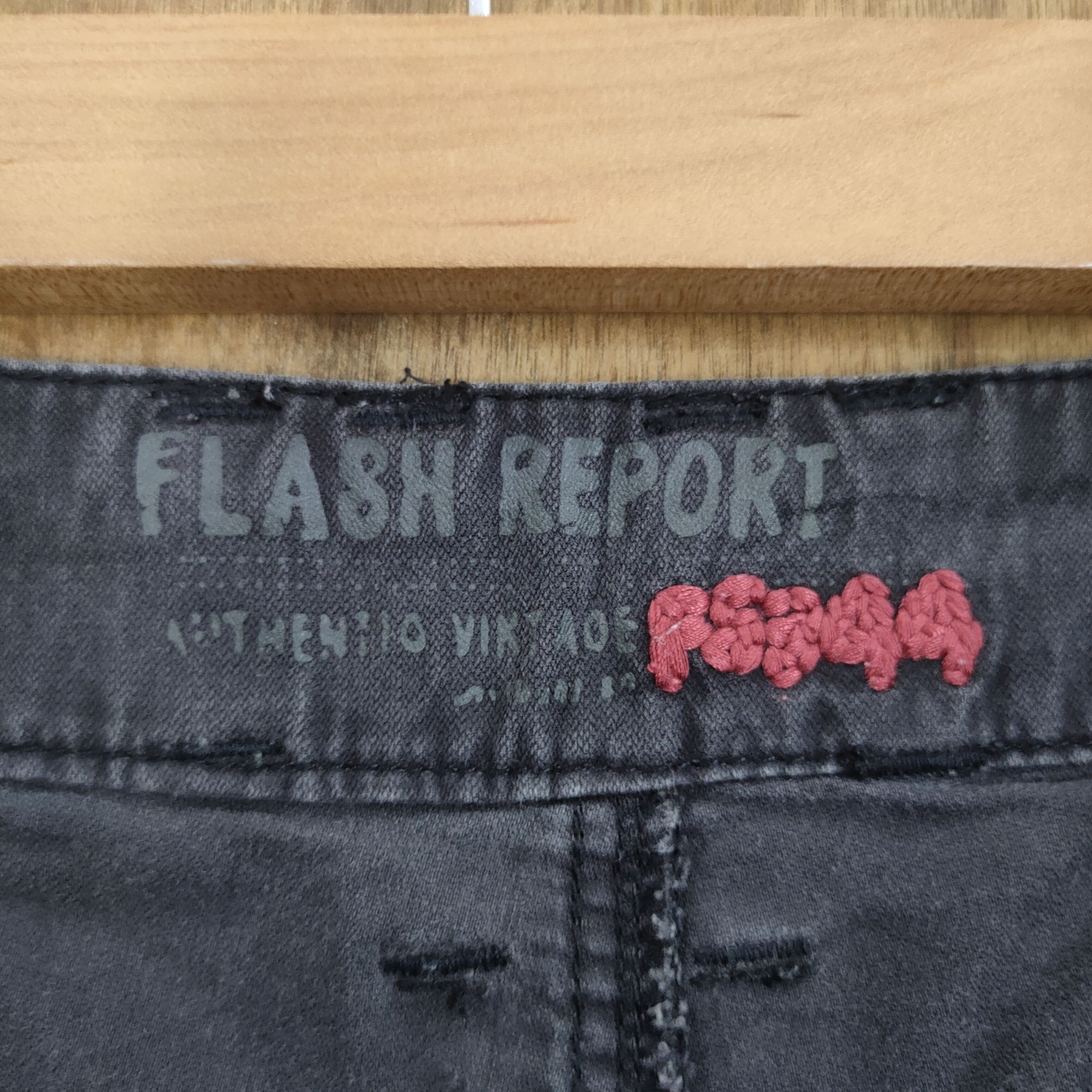 Japanese Brand VINTAGE FLASH REPORT FLARE FADED BLACK CARGO PANTS Size US 30 / EU 46 - 12 Thumbnail