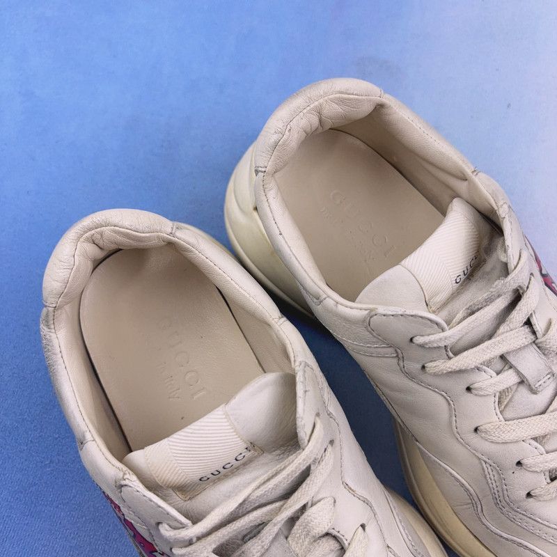 Gucci Gucci Rhyton Leather Lip Print Sneakers - Size US 8.5 / EU 41-42 - 9 Thumbnail