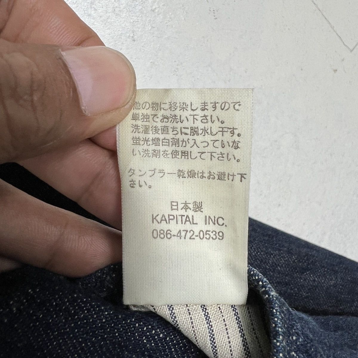 Kapital 🔥 Super Rare Archives Vintage Kapital Navy Denim Cpo Jacket Size US XL / EU 56 / 4 - 20 Thumbnail