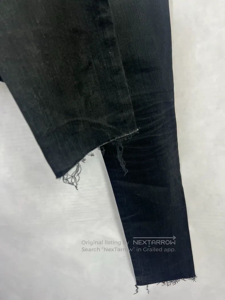 Saint Laurent Paris Saint Laurent Paris Black Frayed Fringe Denim Size US 31 - 4 Thumbnail