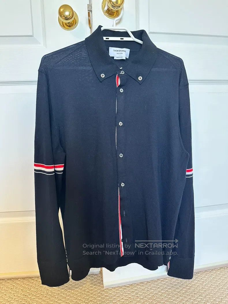 Thom Browne Thom Browne Woolen striped sweater Size US XL / EU 56 / 4 - 1 Thumbnail