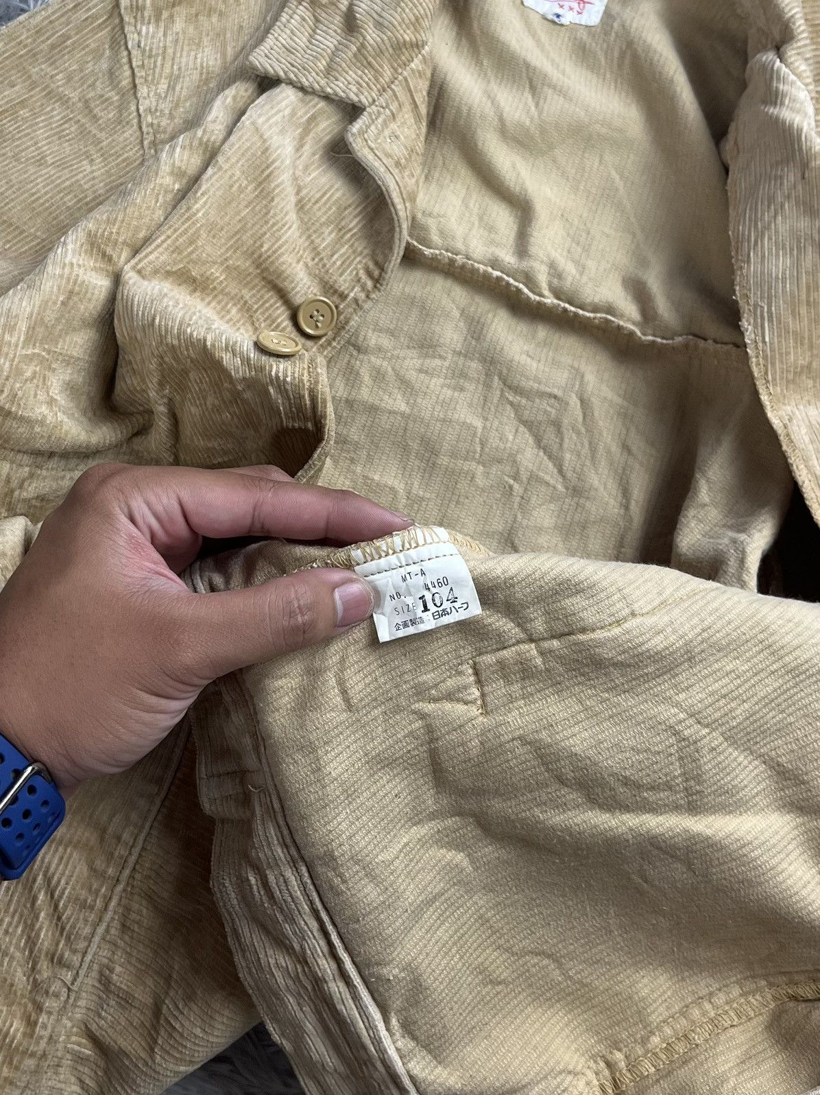 Japanese Brand good morning half corduroy jacket Size US M / EU 48-50 / 2 - 9 Thumbnail