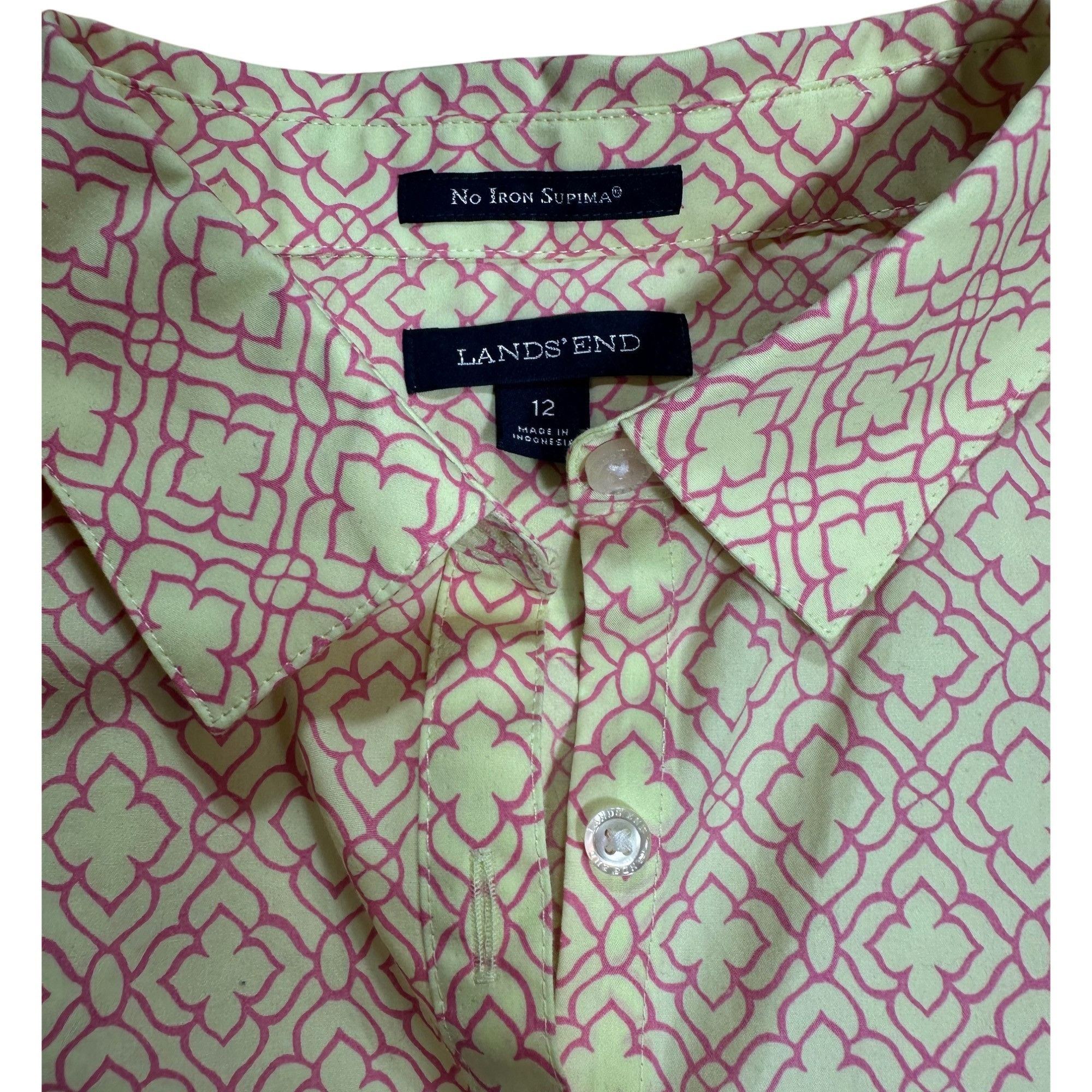 Lands' End Lands' End Luxury Supima Cotton Tailored Blouse - S 12 Size XL / US 12-14 / IT 48-50 - 5 Thumbnail