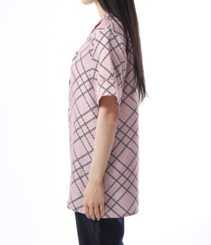 Gucci o1la5ras0526 Printed Silk Twill Shirt in Pink Size M / US 6-8 / IT 42-44 - 3 Thumbnail