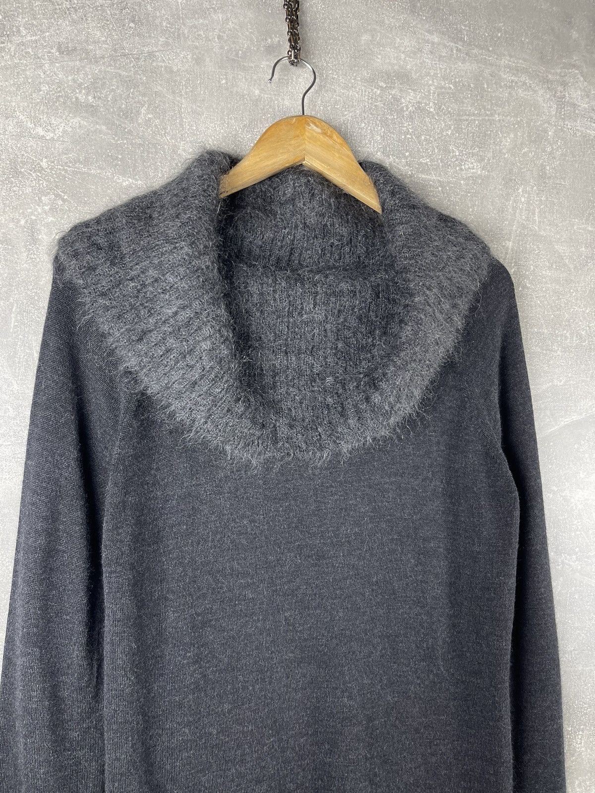 Armani Armani Jeans AJ Knit Sweater Dress Cowl Neck Mohair Blend Size M / US 6-8 / IT 42-44 - 11 Thumbnail