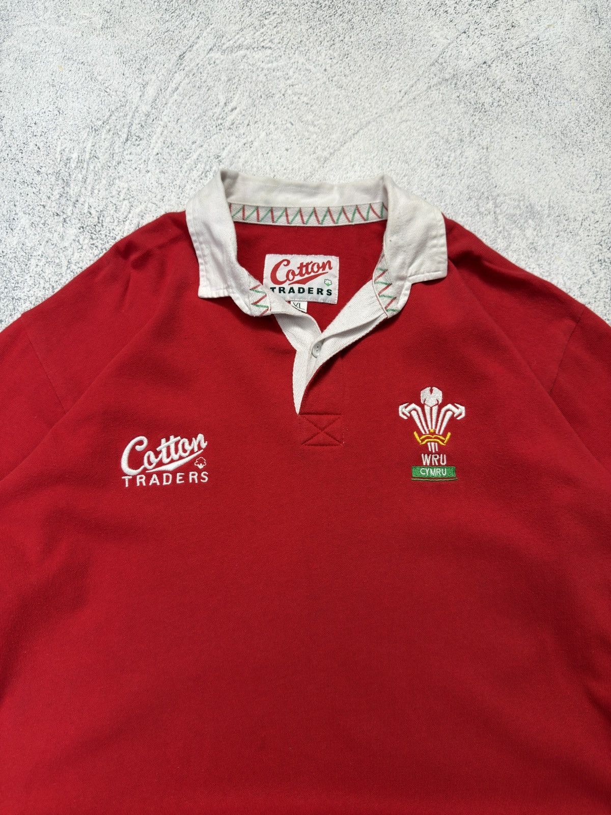 Cotton Traders Vintage 1995-97 Wales Rugby Union Home Long Sleeve Shirt Size US XL / EU 56 / 4 - 9 Thumbnail