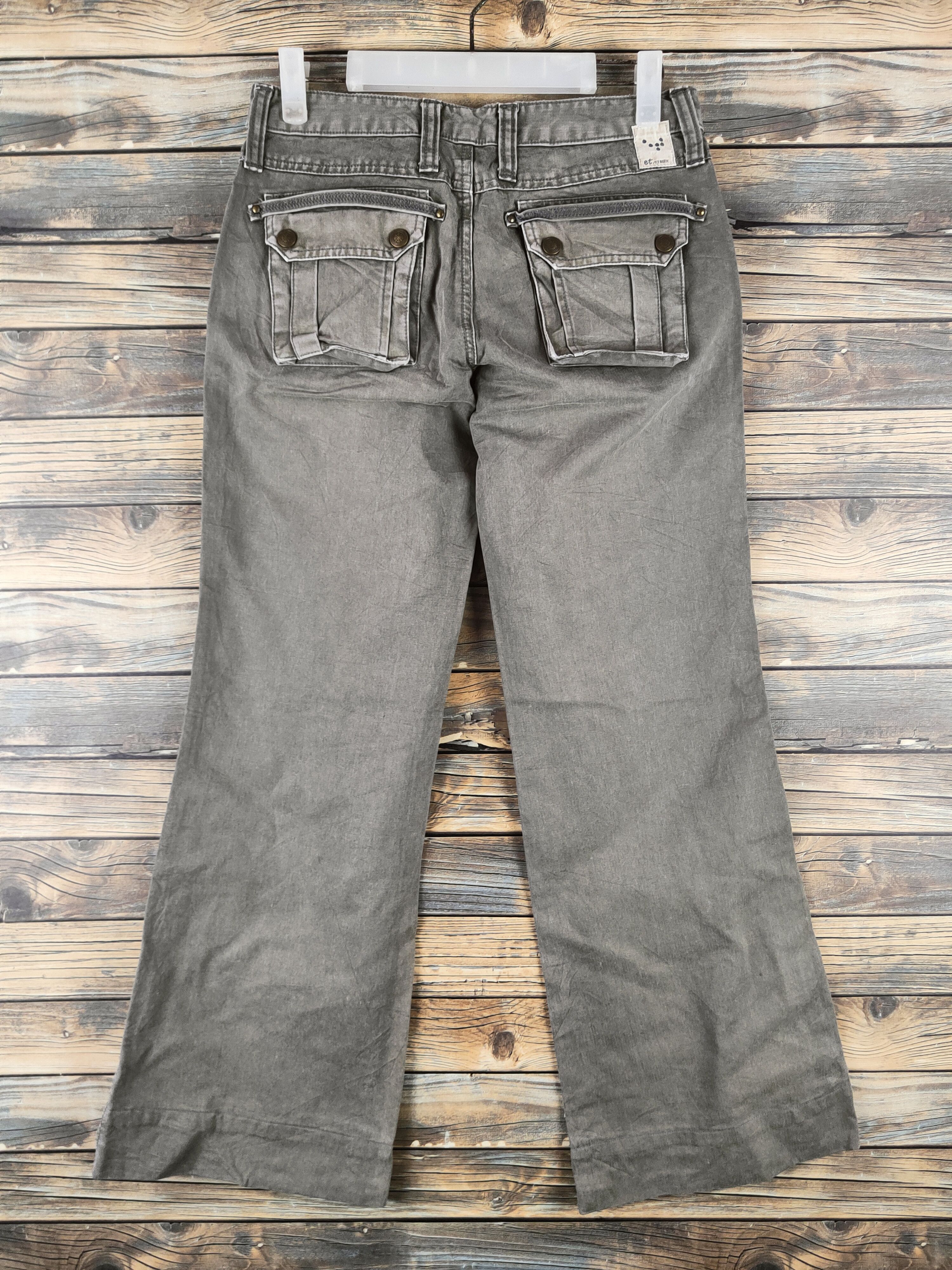 Japanese Brand DL Et boite Olive Multipocket Casual Pants #46-354 Size 26" / US 2 / IT 38 - 7 Thumbnail