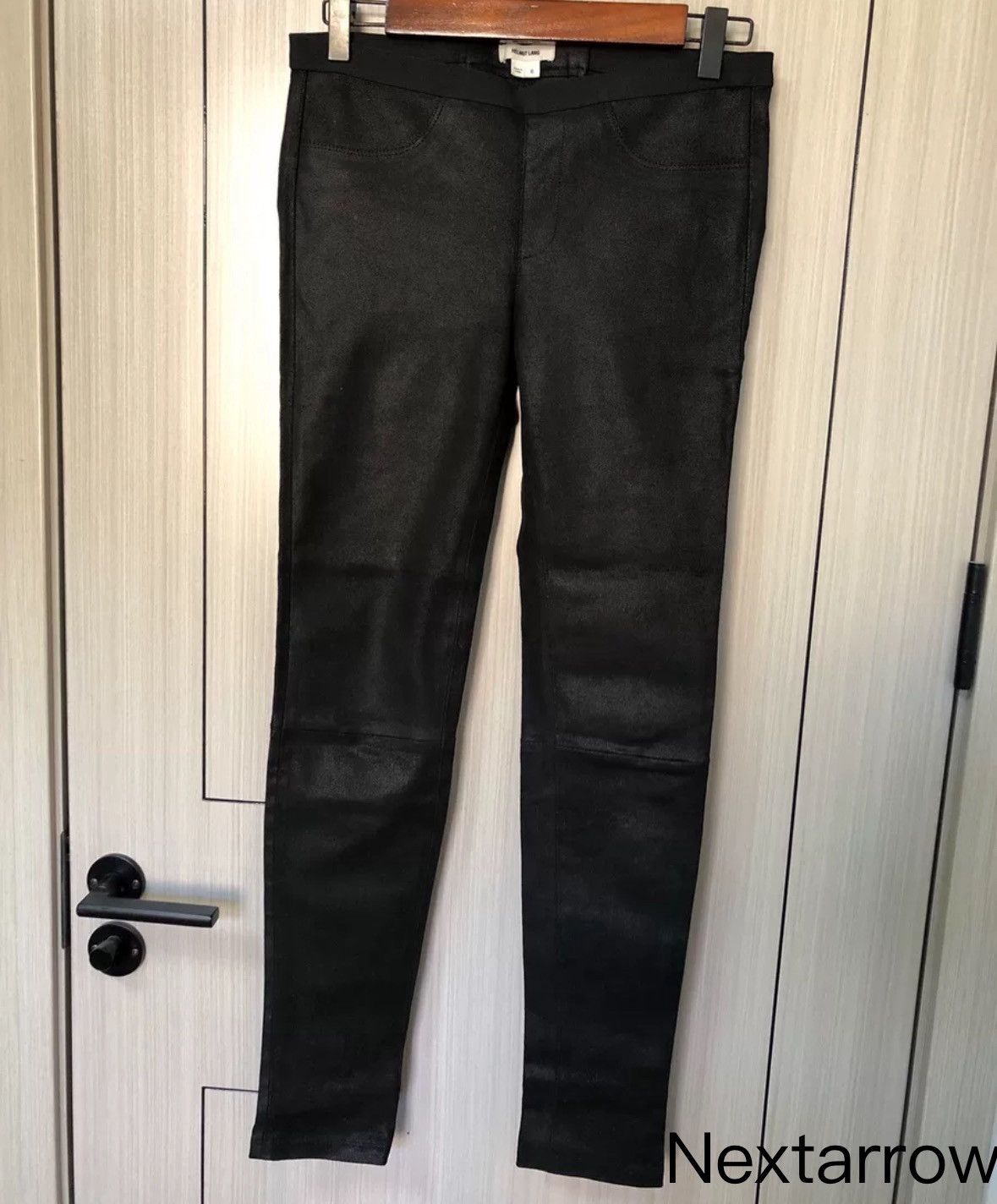 Helmut Lang Helmut Lang Sheepskin Black Leather Tights pants Size US 36 / EU 52 - 1 Thumbnail
