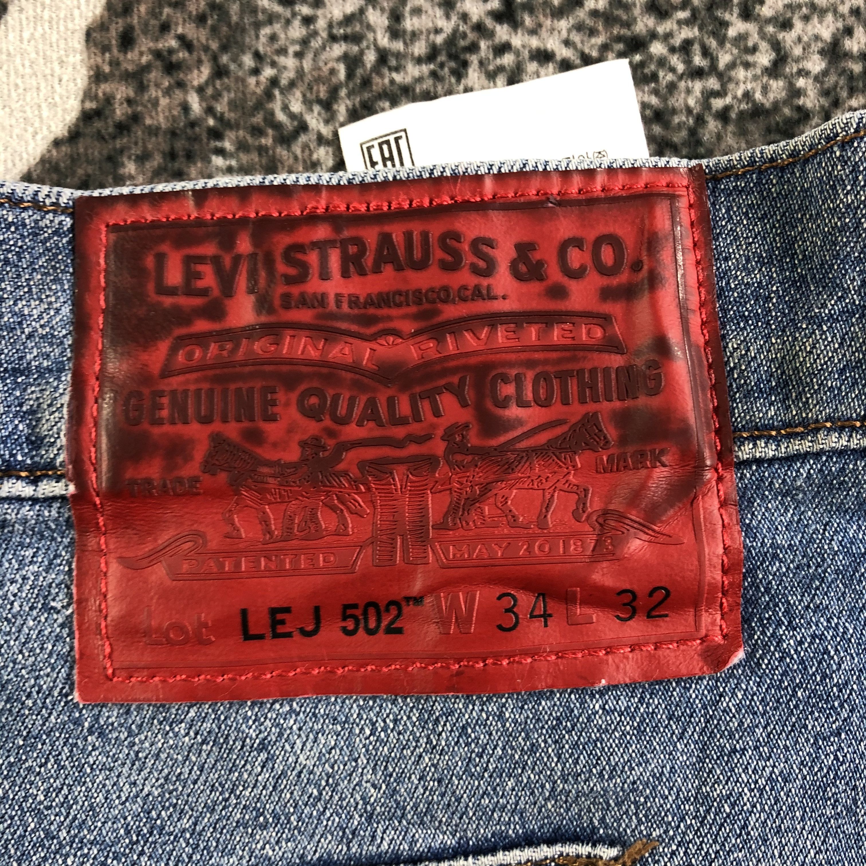 Levi's Levis Engineered 502 Jeans Medium Wash Denim KJ2979 Size US 34 / EU 50 - 5 Thumbnail