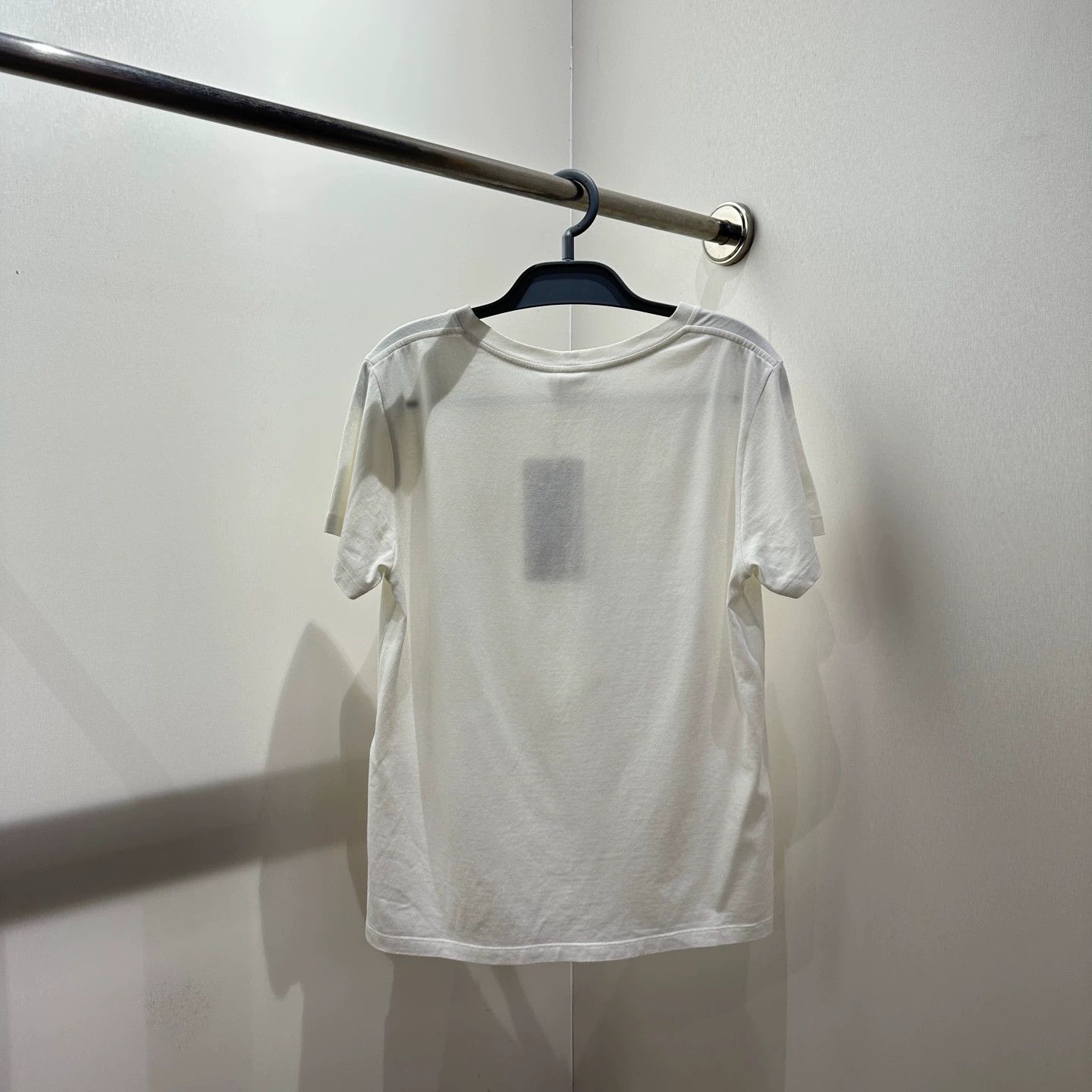 Celine Celine mar14 gold thread logo short sleeve tee L Size L / US 10 / IT 46 - 2 Thumbnail