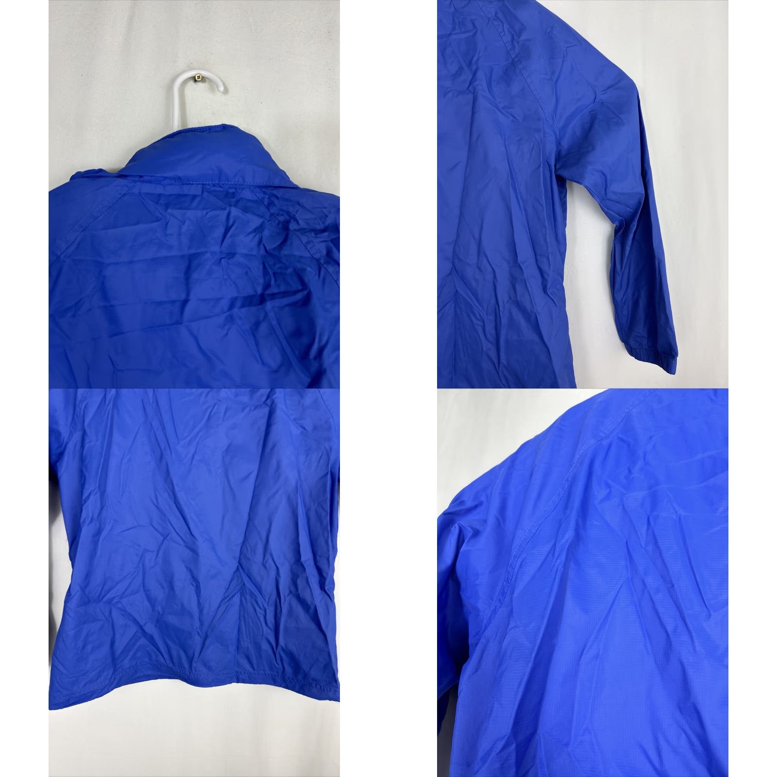 Vintage LL Bean Windbreaker Womens Medium Blue Lightweight Full Zip Nylon Zipaway Hood Size M / US 6-8 / IT 42-44 - 9 Thumbnail