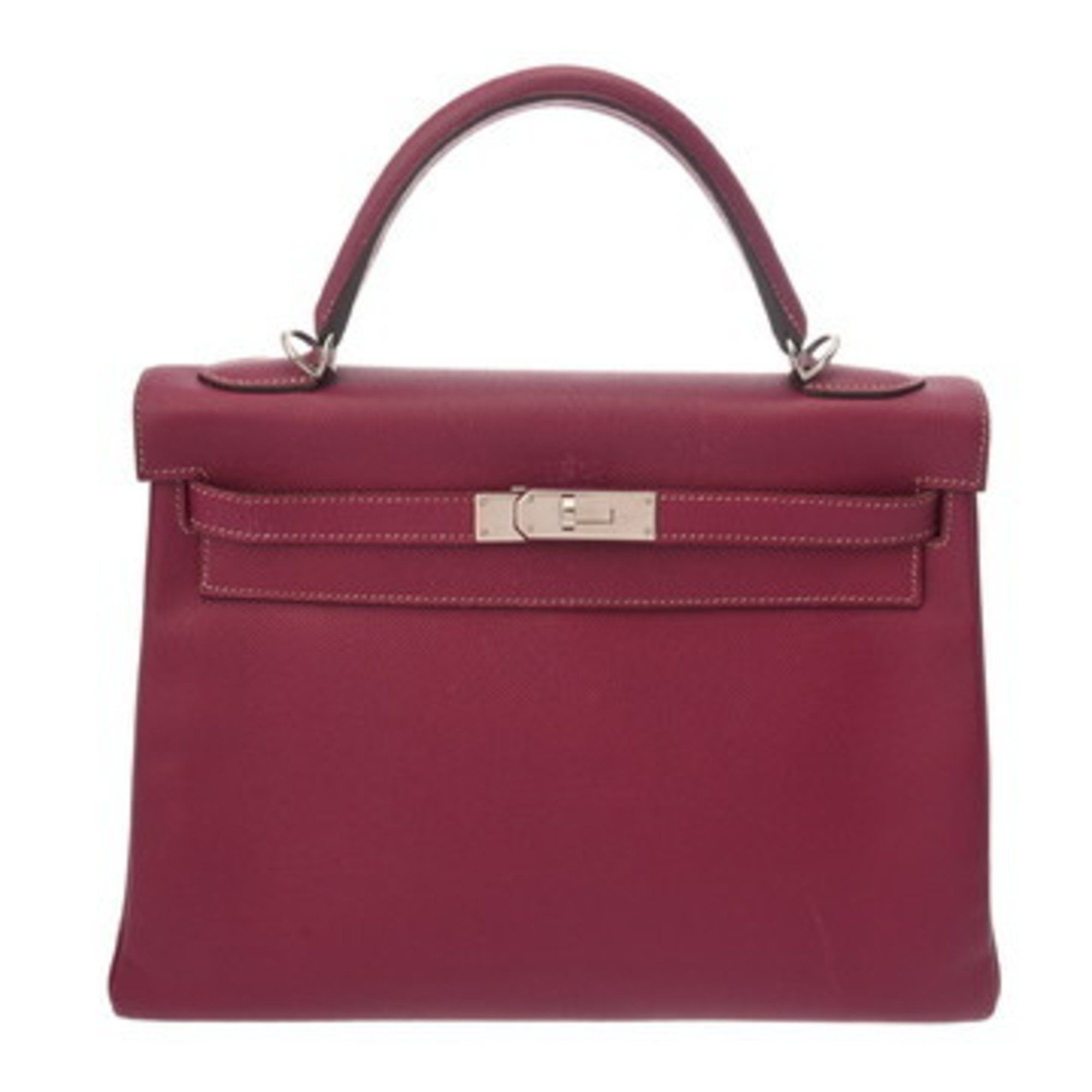 HERMES Kelly 32 Candy Inner Stitching Tosca/Rose Tyrien O Stamp (circa 2011) Women's Epsom Leather 2-Way Bag