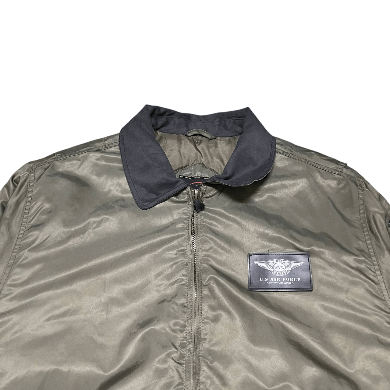 Japanese Brand Vintage Wevic US Air Force Army Heavy Flying Jacket Size US XXL / EU 58 / 5 - 2 Thumbnail