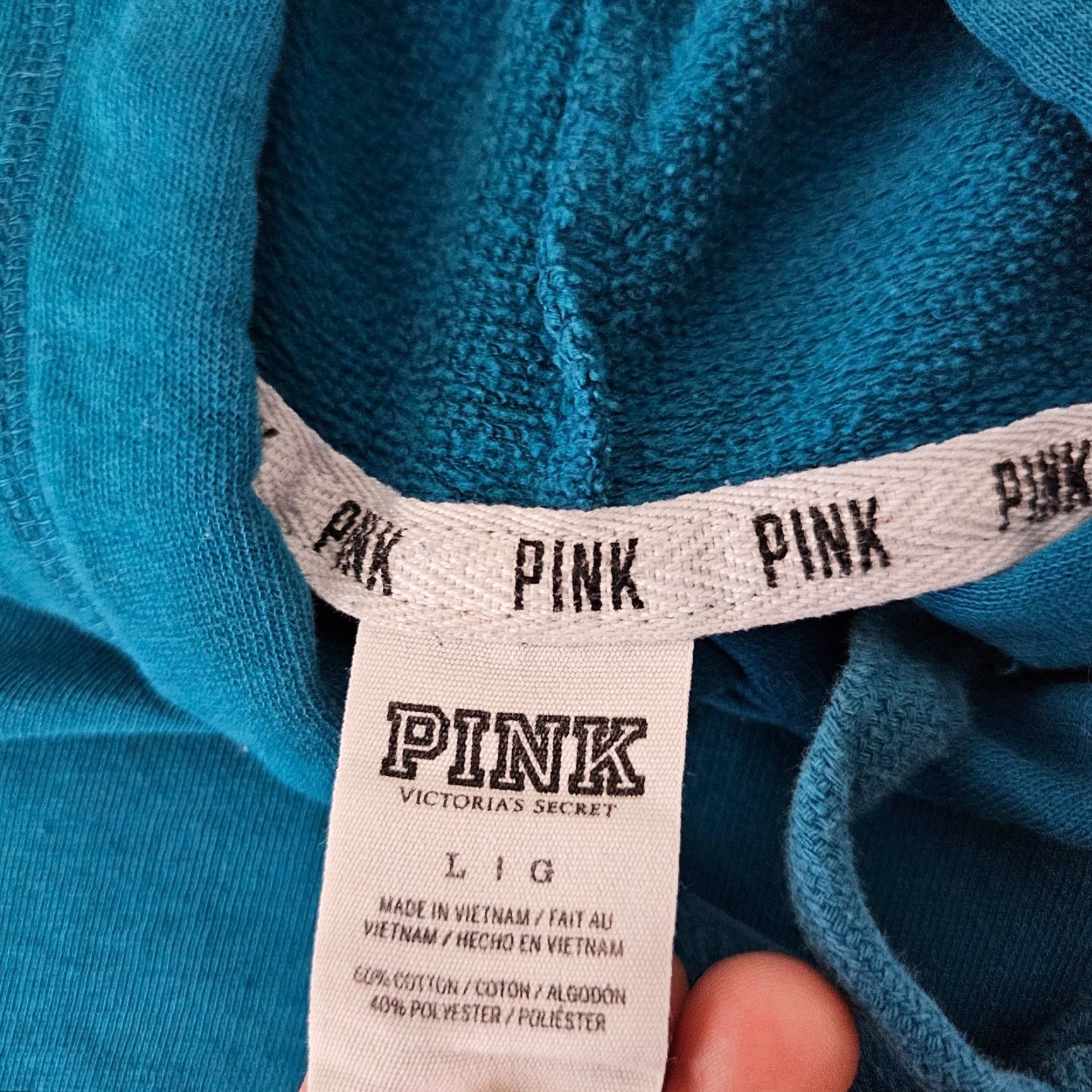 Victoria's Secret Victoria's Secret Sweatshirt Hoodie Women's L Teal Logo Pullover Casual Knit none Jacket? Size L / US 10 / IT 46 - 7 Thumbnail
