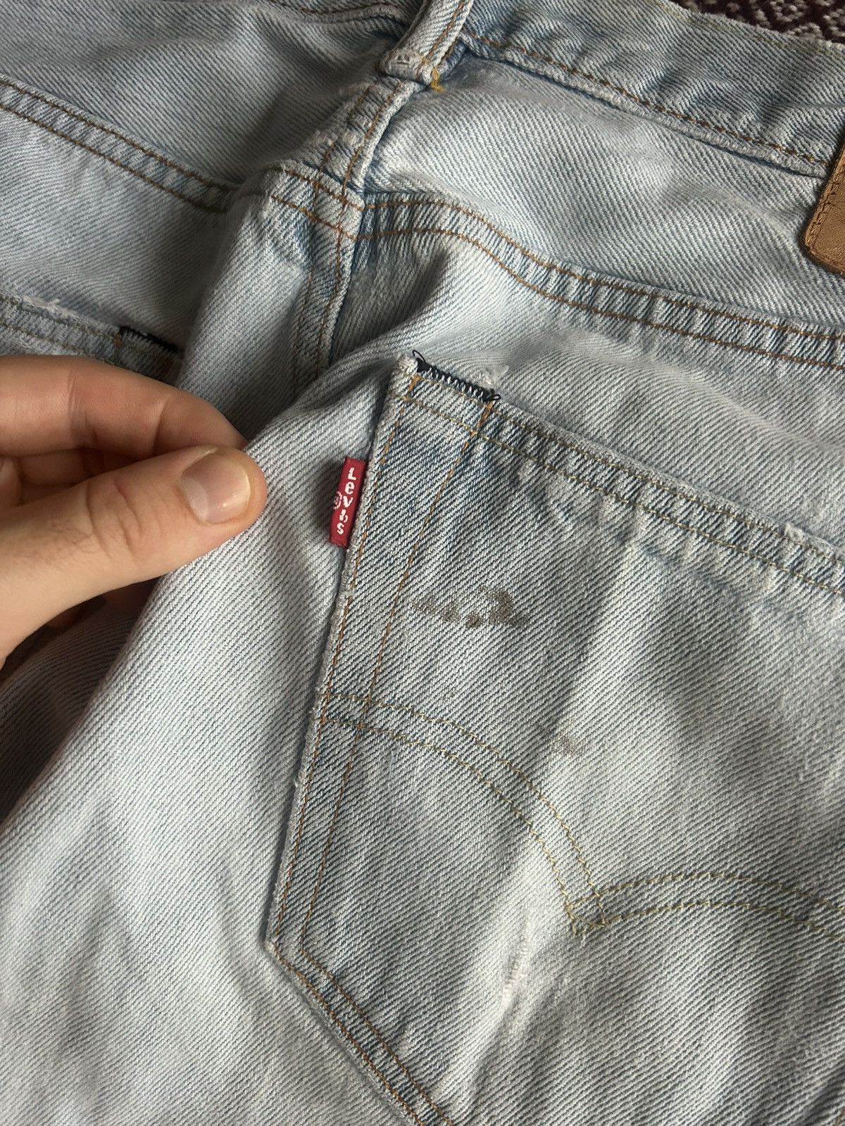 Levi's Vintage 501 Levis Distressed Faded Jeans Streetwear Size W33 Size US 33 - 6 Thumbnail