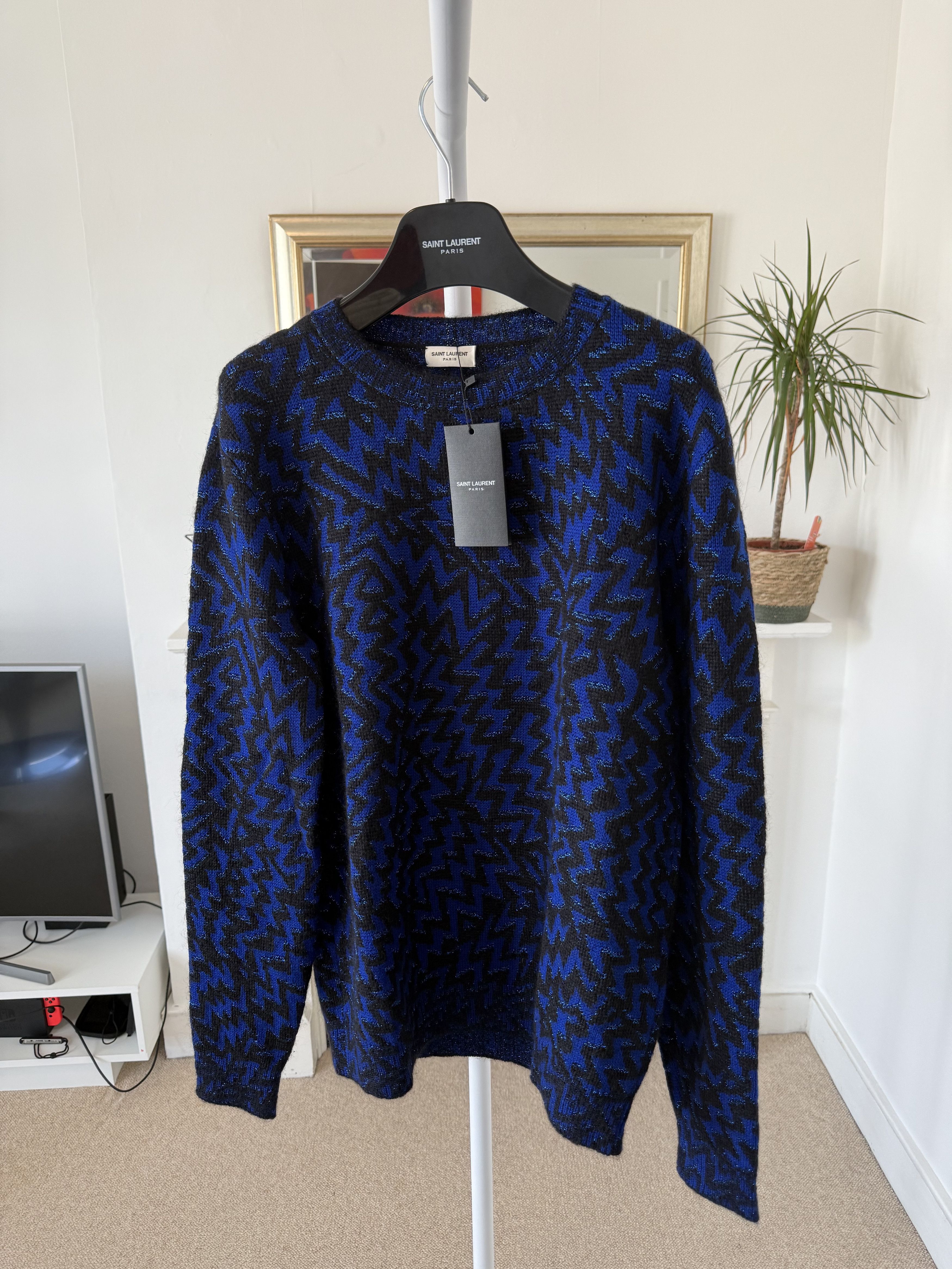 Saint Laurent Paris Saint Laurent Lurex Storms Sweater Size US M / EU 48-50 / 2 - 1 Thumbnail