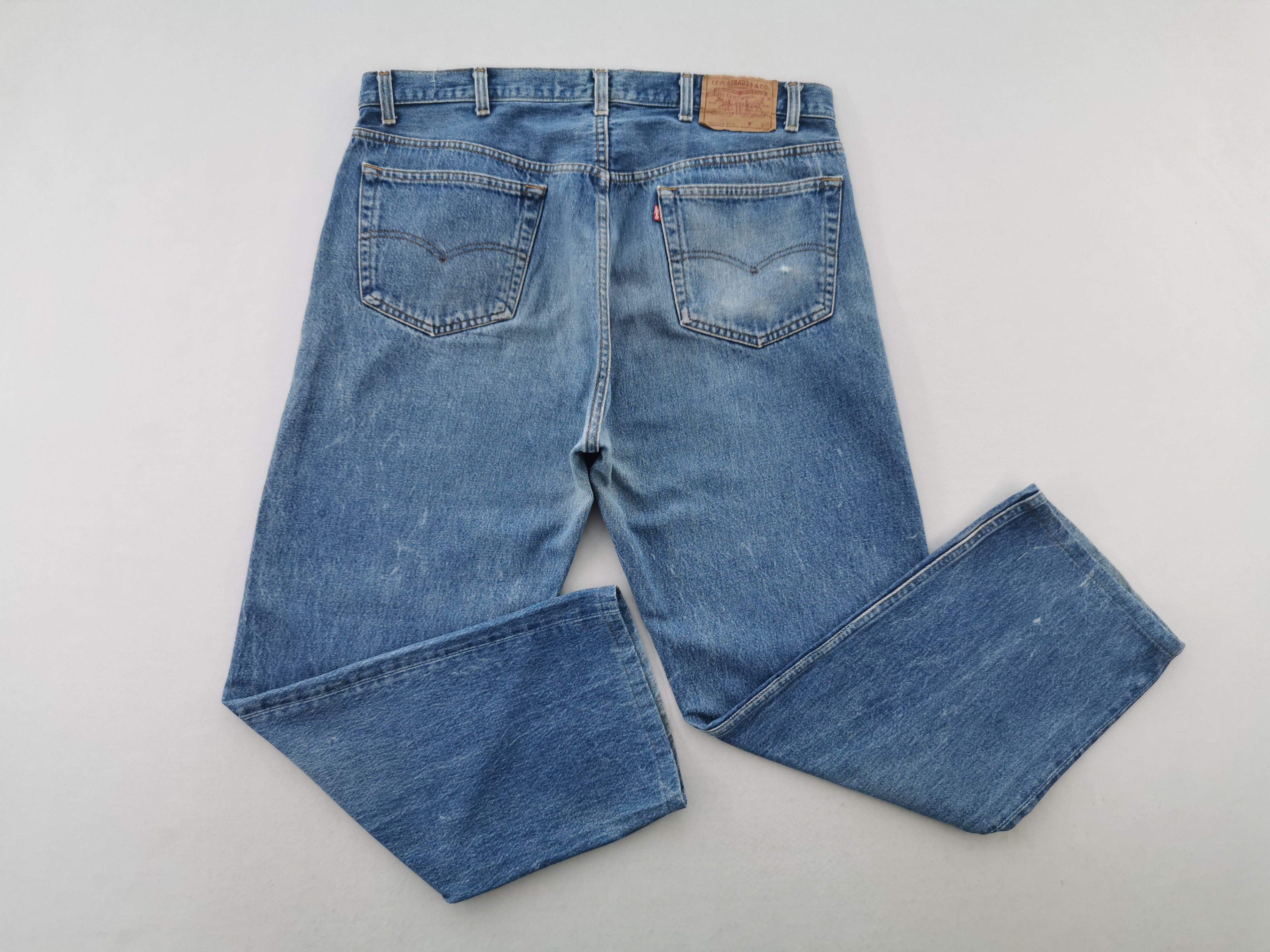 Levi's Vintage 90s Levis Lot 501 Denim Made In USA Size 37/42x34 Size US 37 - 5 Thumbnail