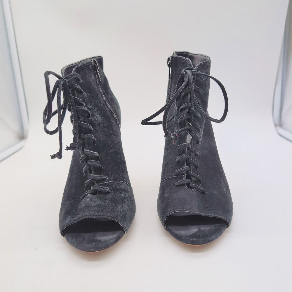 Lord & Taylor Lord & Taylor sz 8 Elegant Black Lace-Up Ankle Boots Fander Size US 8 / IT 38 - 2 Thumbnail