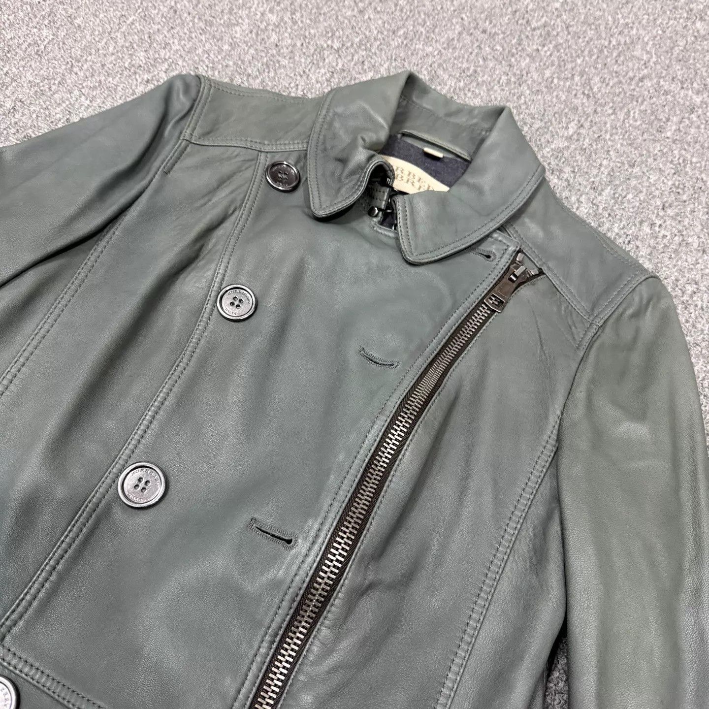 Burberry Burberry full leather overcoat UK8 99 new Size S / US 4 / IT 40 - 3 Thumbnail