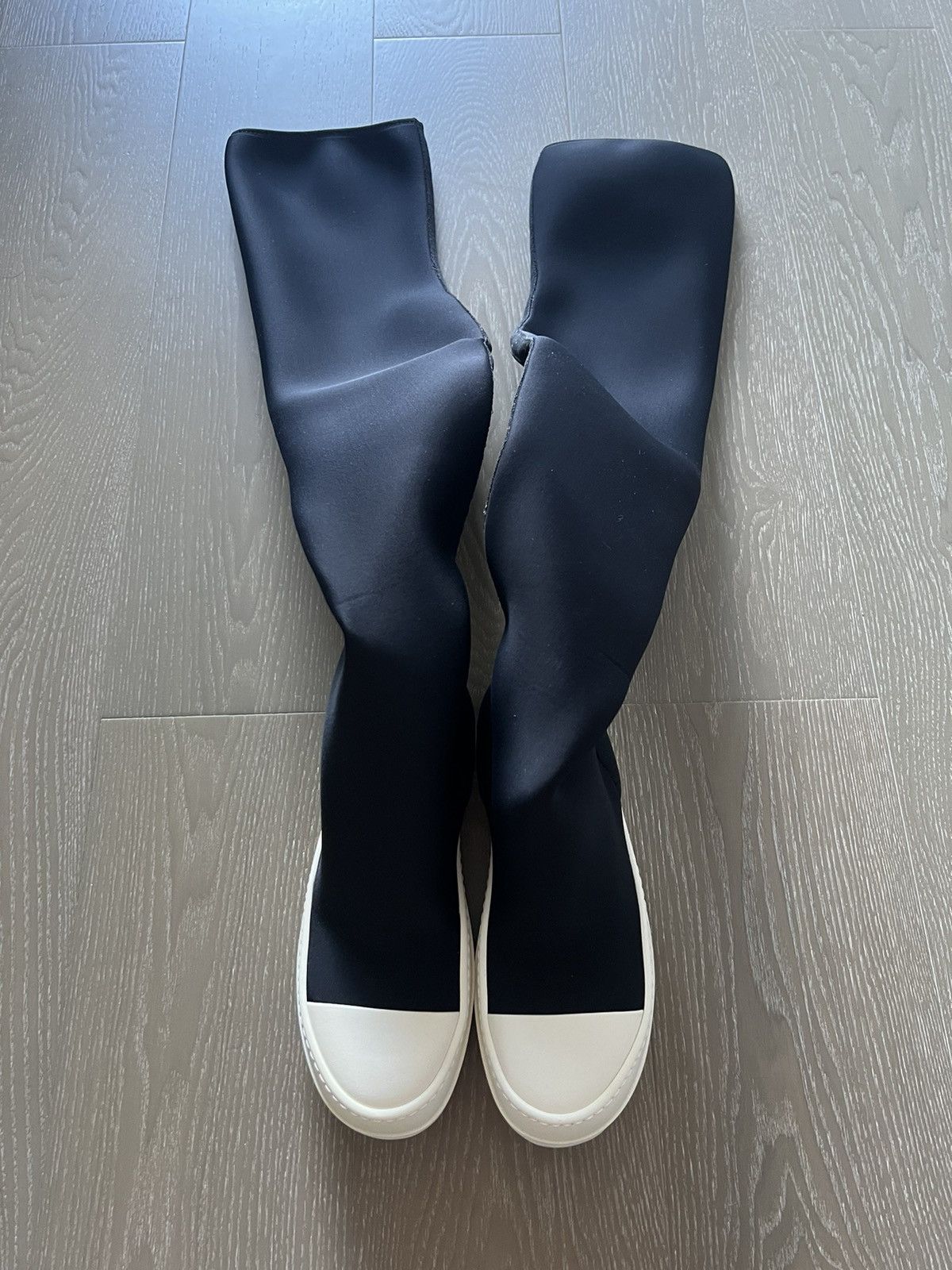 Rick Owens Drkshdw Rick owens drkshdw ramones thigh high sock sz36 Size US 6 / IT 36 - 1 Thumbnail
