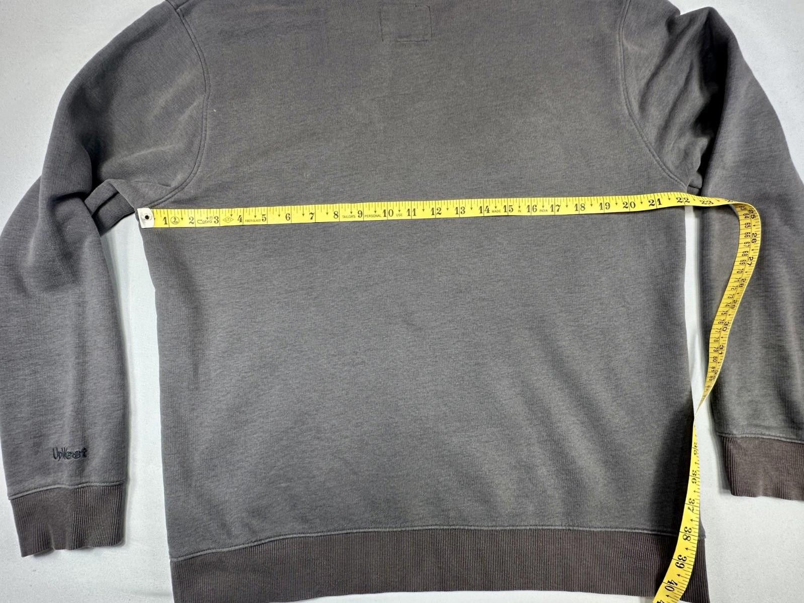 Designer UpWest Resort & Mercantile Men S Gray Embroidered Sweatshirt Size US S / EU 44-46 / 1 - 4 Thumbnail