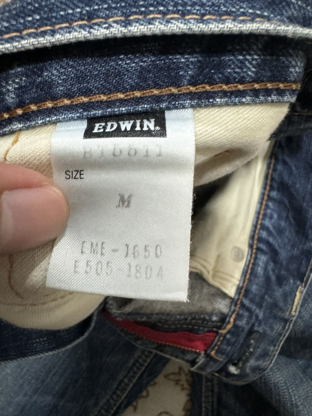 Vintage Edwin 503 Blue Trip Flare Jeans