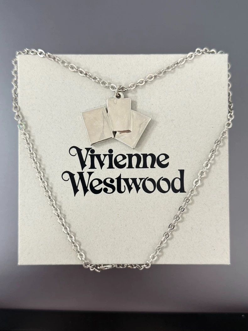 Vivienne Westwood Vivienne Westwood A poker three-in-a-row necklace Size ONE SIZE - 7 Thumbnail