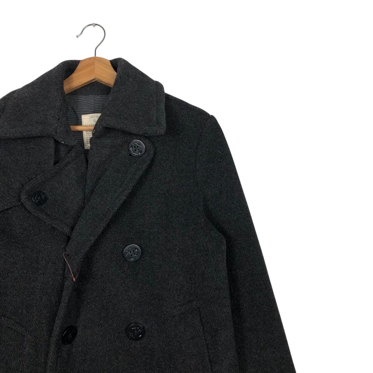 Japanese Brand 📌Iconic Black Wool Biker Jacket Double Collar Global Work Size US M / EU 48-50 / 2 - 8 Thumbnail