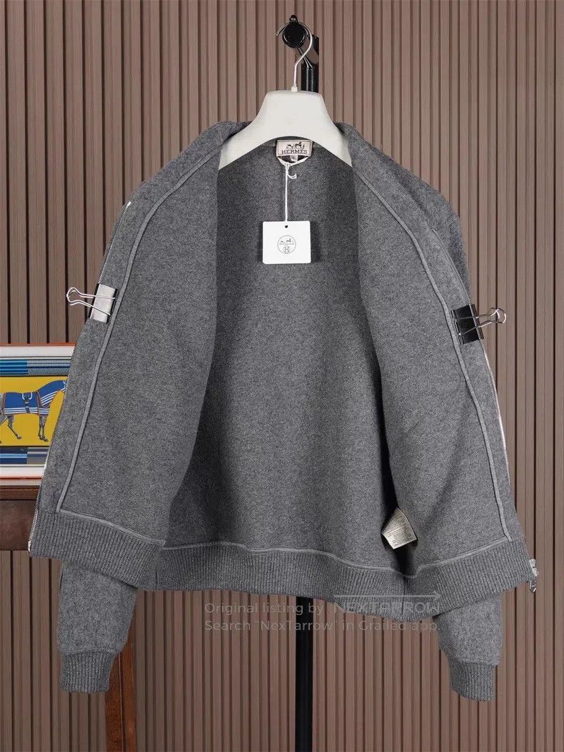 Hermes Hermes Thick Wool Knit Jacket Size US M / EU 48-50 / 2 - 4 Thumbnail