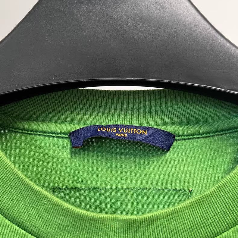 Louis Vuitton Louis Vuitton Green Logo Short Sleeve T-Shirt - dmc Size US L / EU 52-54 / 3 - 3 Thumbnail