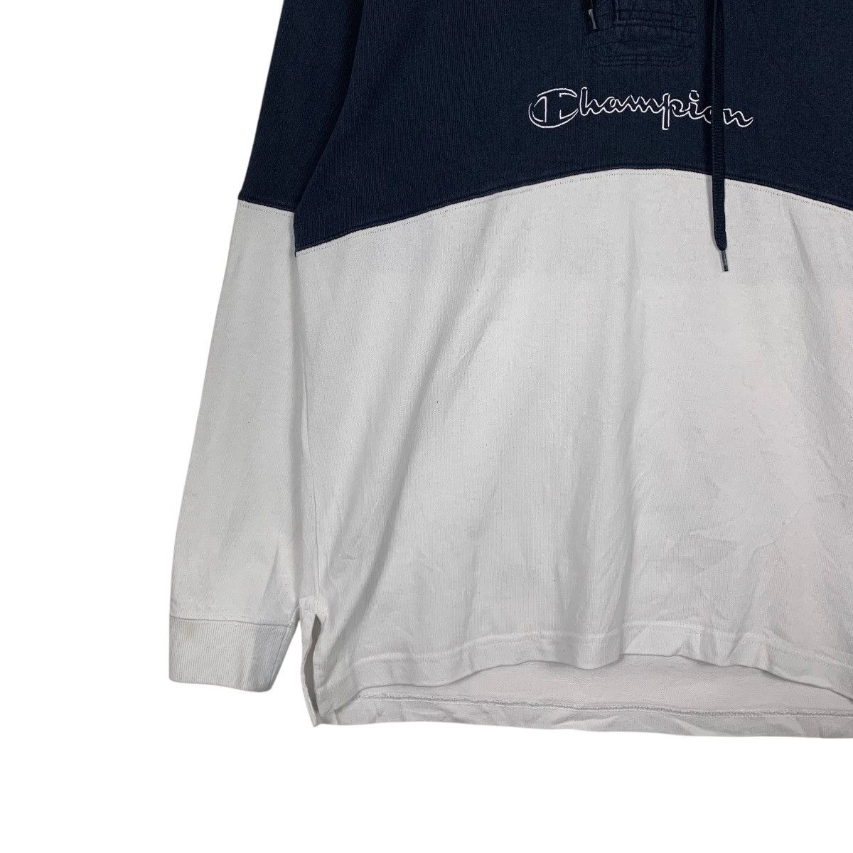 Champion CHAMPION Center Logo Half Button Pullover Hoodie #2429-C109 Size US M / EU 48-50 / 2 - 3 Thumbnail