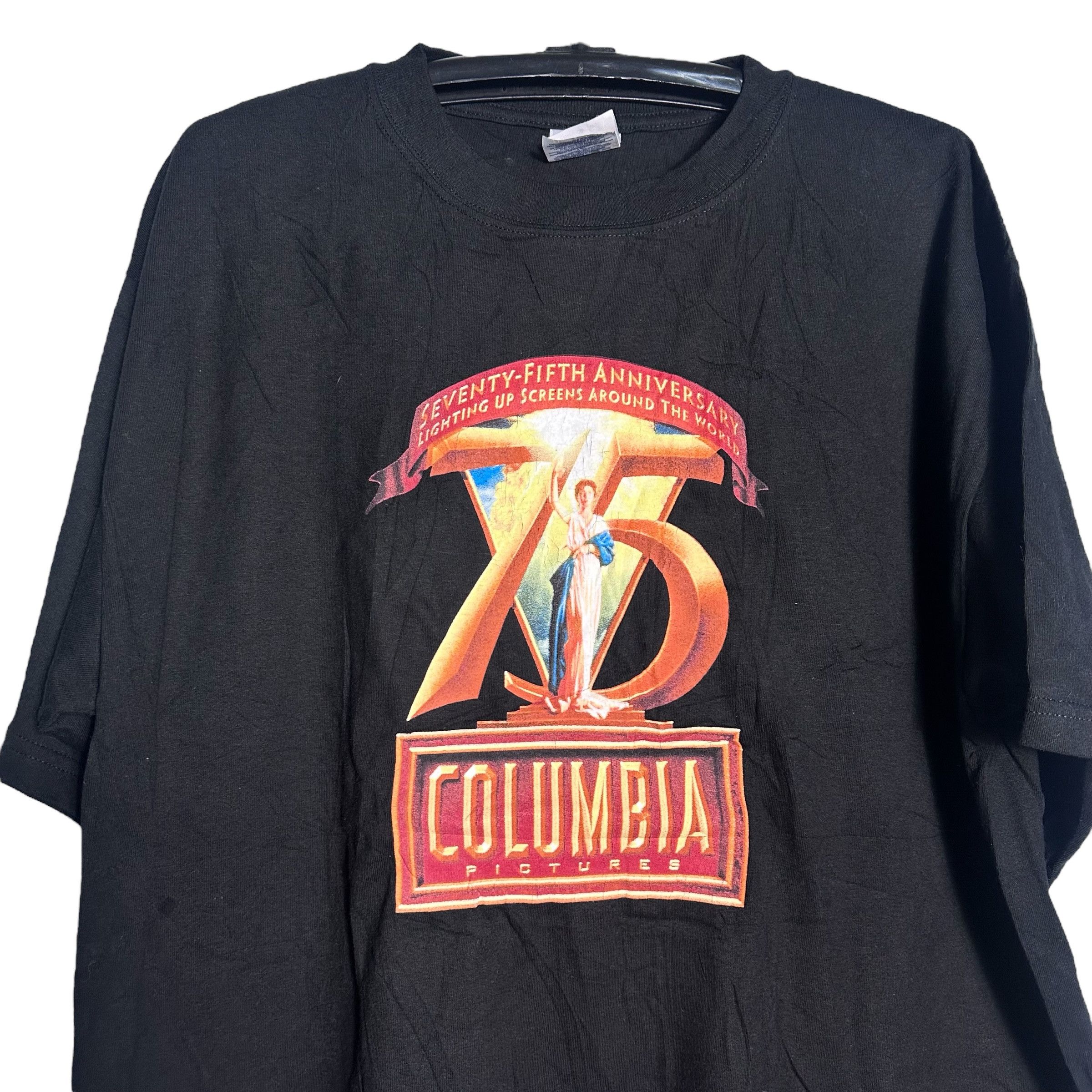 Columbia 🔥RARE🔥Vintage Columbia Pictures 75th Anniversary T-shirt Size US XL / EU 56 / 4 - 2 Thumbnail