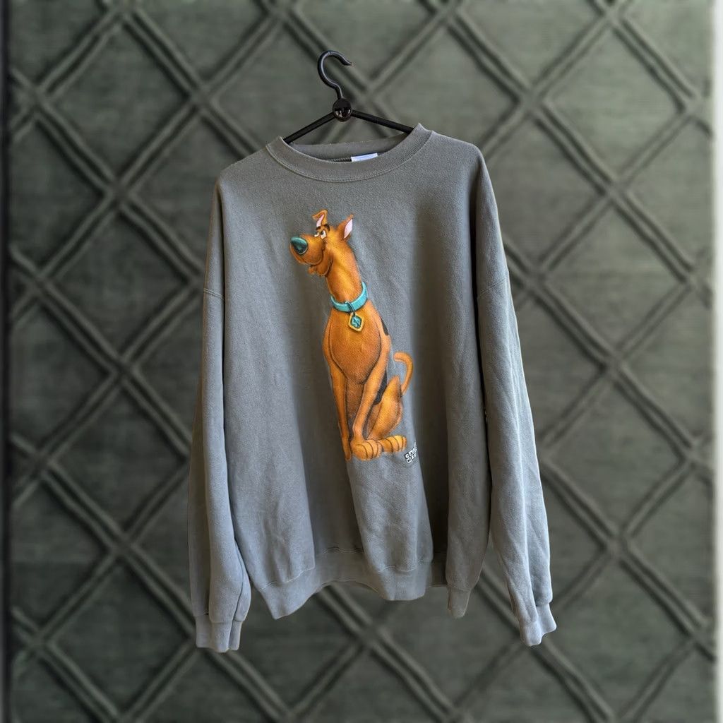Vintage VINTAGE Cartoon Network Scooby-Doo 2XL Crewneck Sweatshirt Gray Fleece Graphic Print Men 90s Pullover Size US XXL / EU 58 / 5 - 1 Thumbnail
