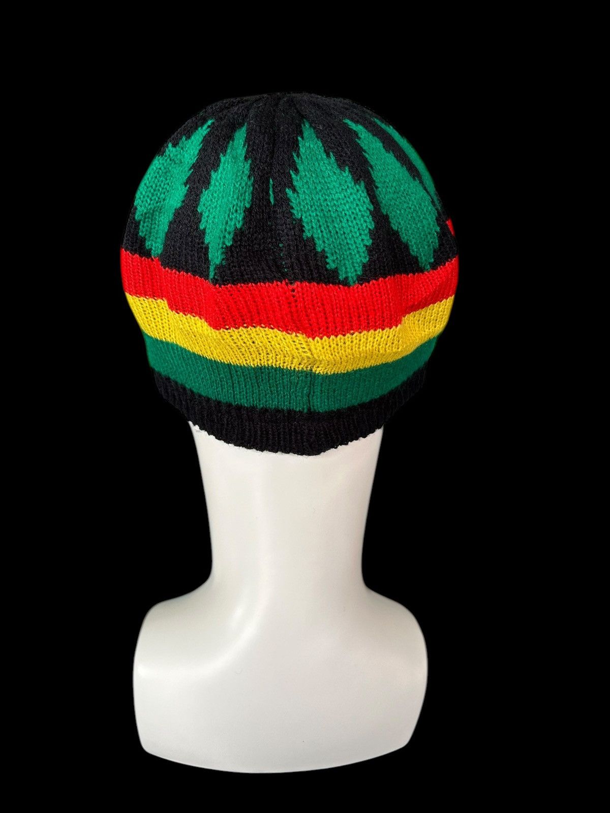 Japanese Brand × Kapital × Vintage Crochet Knitted Handmade Rasta Style Beanie ☠️☠️ Size ONE SIZE - 2 Thumbnail