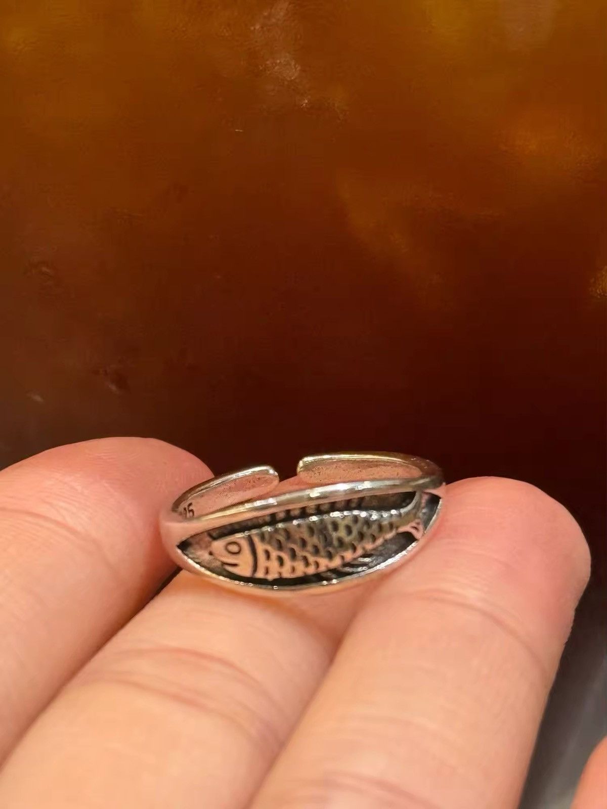 Other Silver Unique Fish Retro Rings Size ONE SIZE - 1 Thumbnail