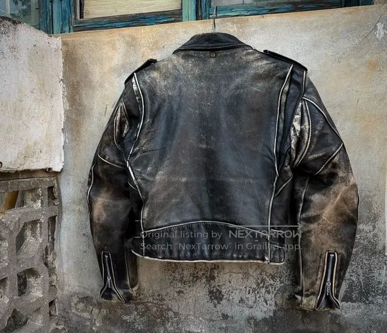 Schott Schott 618 Vintage cable-stayed locomotive leather jacket Size US M / EU 48-50 / 2 - 6 Thumbnail