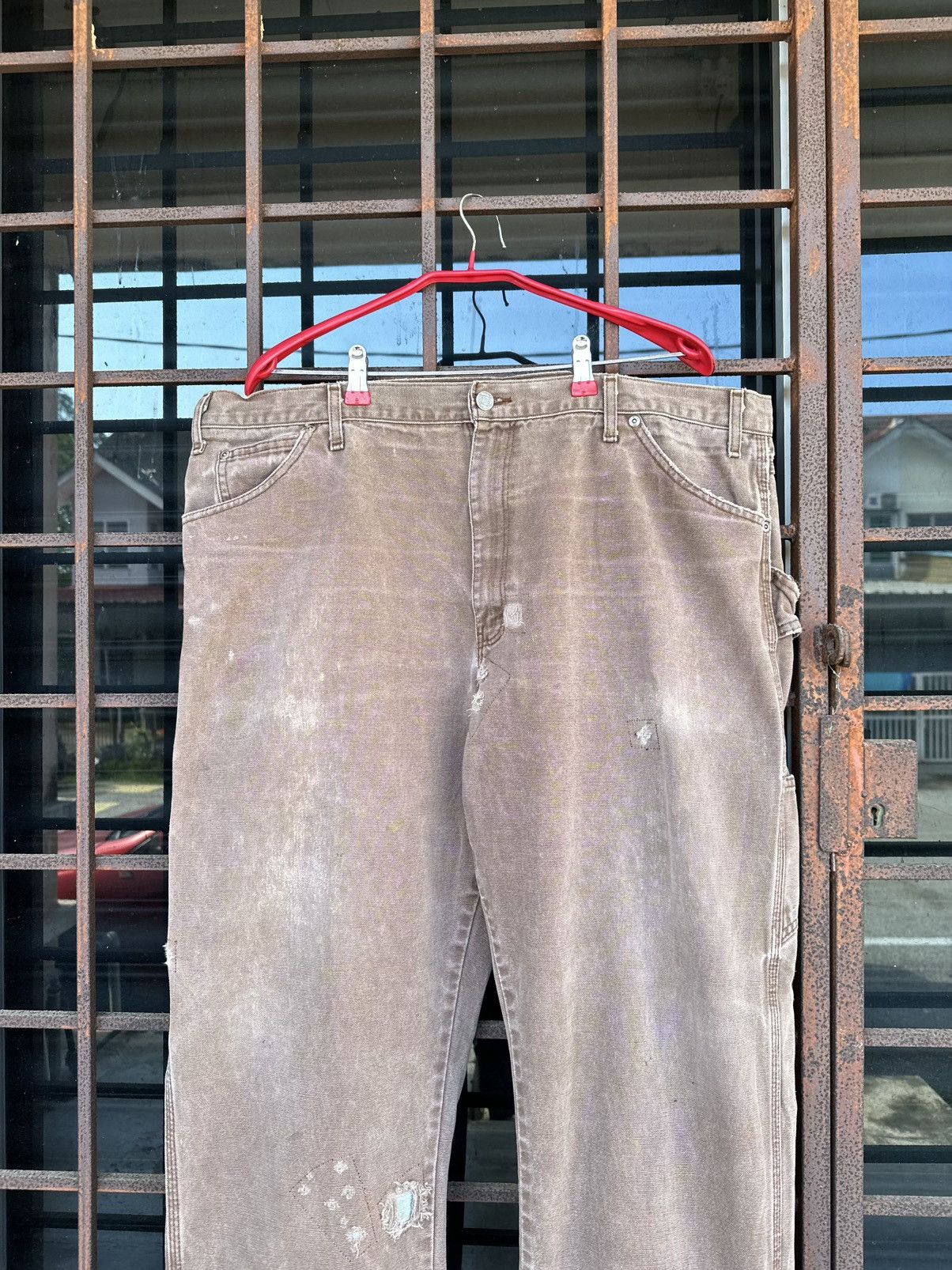 Vintage Thrashed Distressed Dickies ERD Grunge Carpenter Jeans Size US 41 - 8 Thumbnail