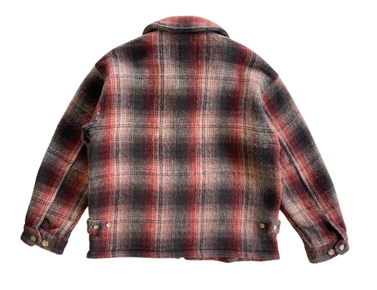Japanese Brand JAKE Wool Shadow Plaid Blouson Jacket Size US L / EU 52-54 / 3 - 3 Thumbnail