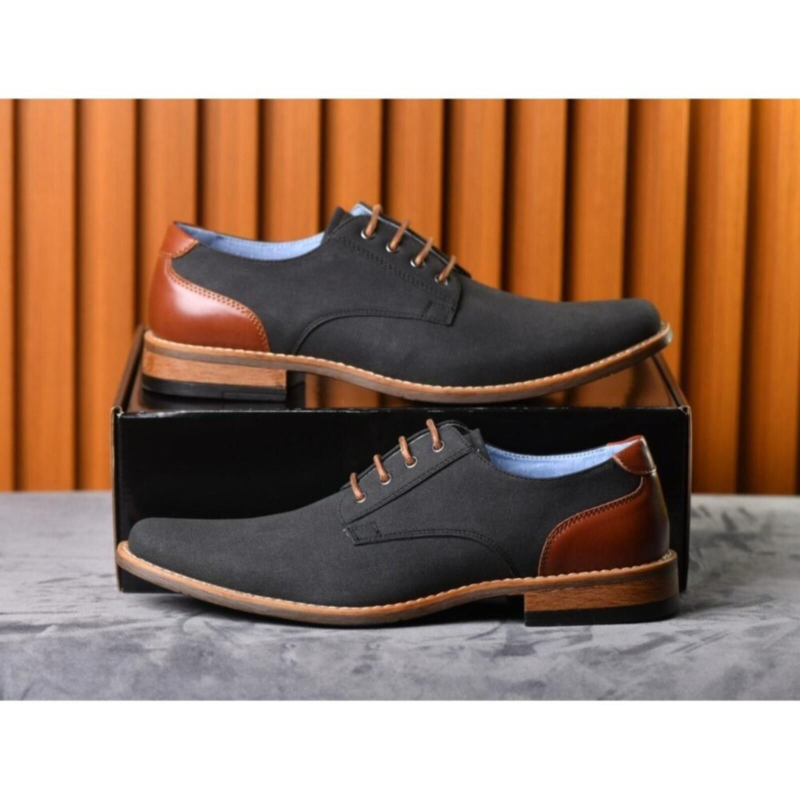 Perry Ellis Perry Ellis Portfolio Ultra Foam Winston | Grey/Leather Size US 7.5 / EU 40-41 - 1 Thumbnail