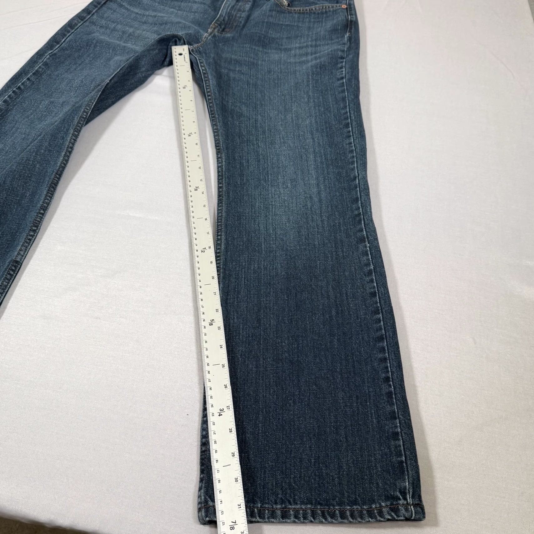 Levi's Levis 527 Jeans Mens 36x32 Blue Bootcut Denim 5-Pocket Regular Fit Cowboy Western Cargo Work Cotton Size US 36 / EU 52 - 3 Thumbnail