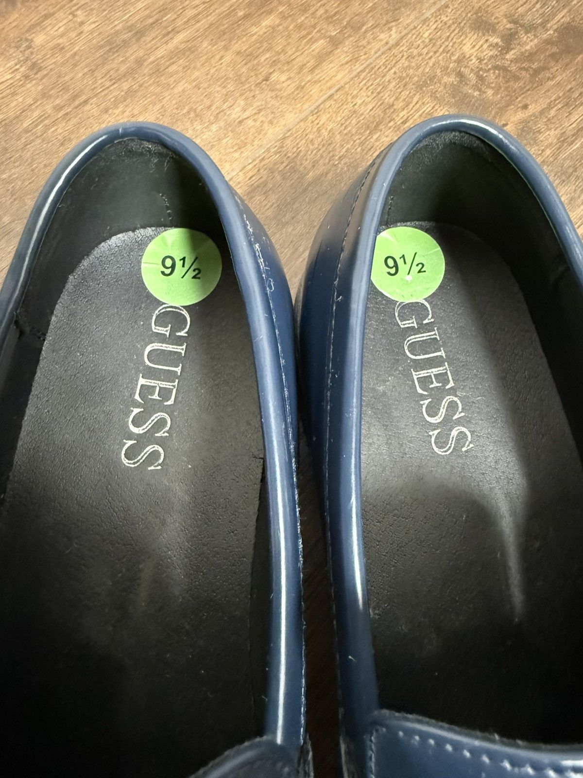 Guess GUESS Men’s Navy Blue Dress Loafers – Metal Logo Detail Size US 9.5 / EU 42-43 - 8 Thumbnail