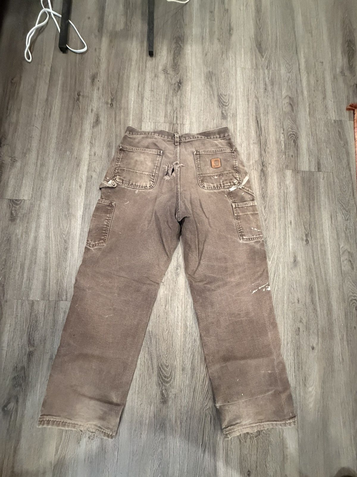 Carhartt Brown Carhartt Double Knee carpenter Pants (30x30) Size US 30 / EU 46 - 3 Thumbnail