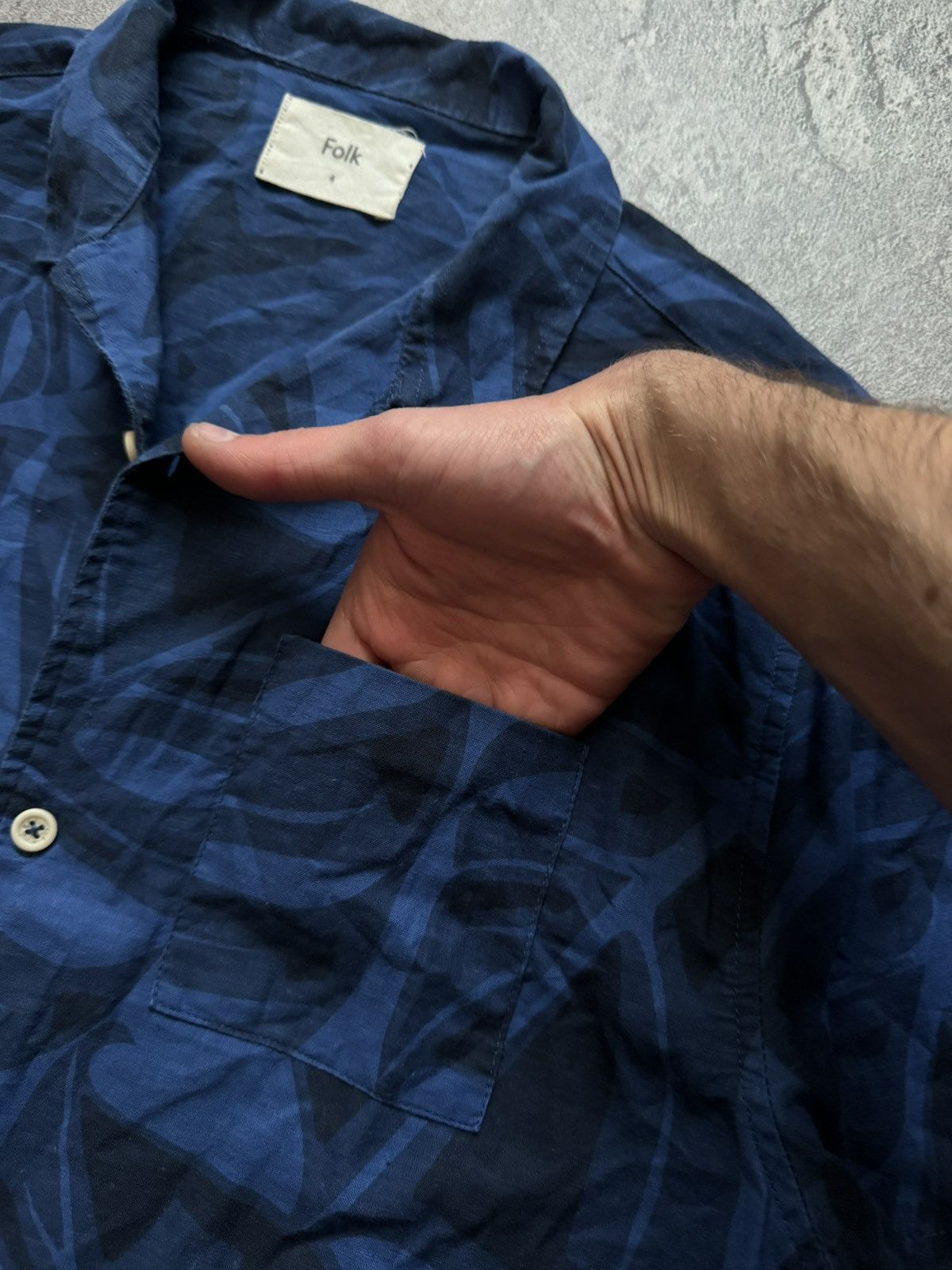 Designer × Folk Folk 4 shirt button up short sleeve polo all printed Size US XL / EU 56 / 4 - 5 Thumbnail