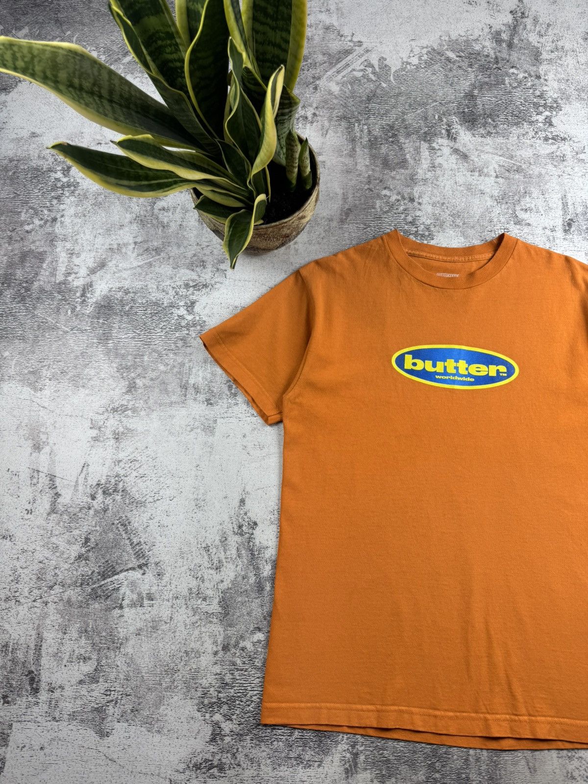 Butter Goods Butter Goods Surf Skate Rap USA Flag Hip Hop Rap Orange Skull Y2K T Shirt Tee Size US M / EU 48-50 / 2 - 2 Thumbnail
