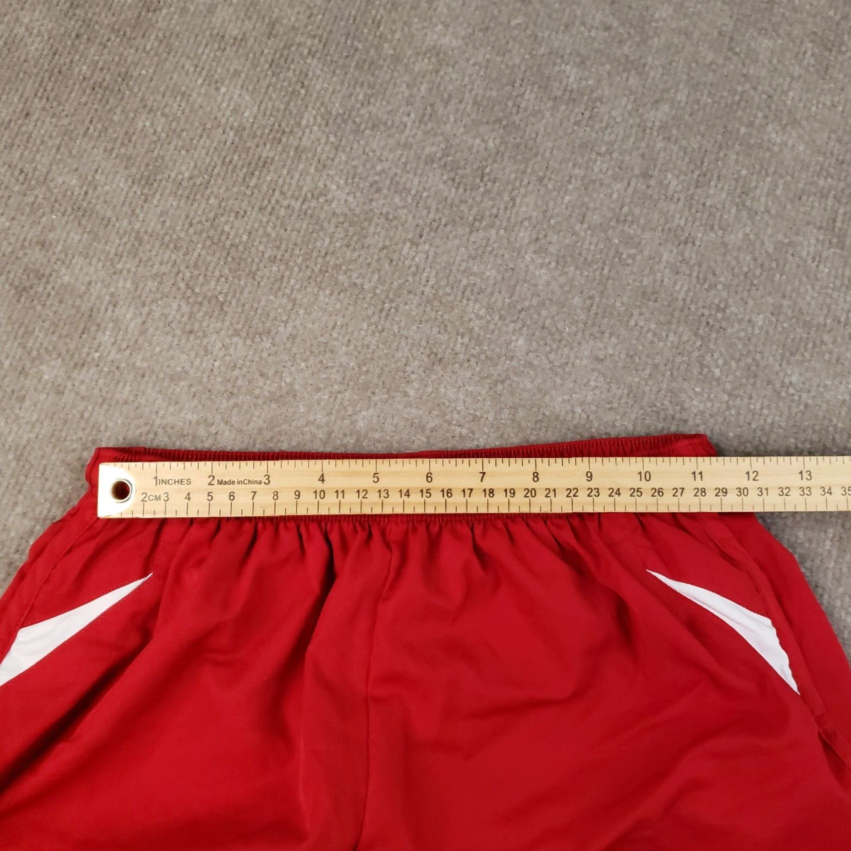 Brooks Brooks Running Shorts Womens Small Red Elastic Waist Drawstring Athletic Activewear Size 24" / US 00 / IT 34 - 4 Thumbnail