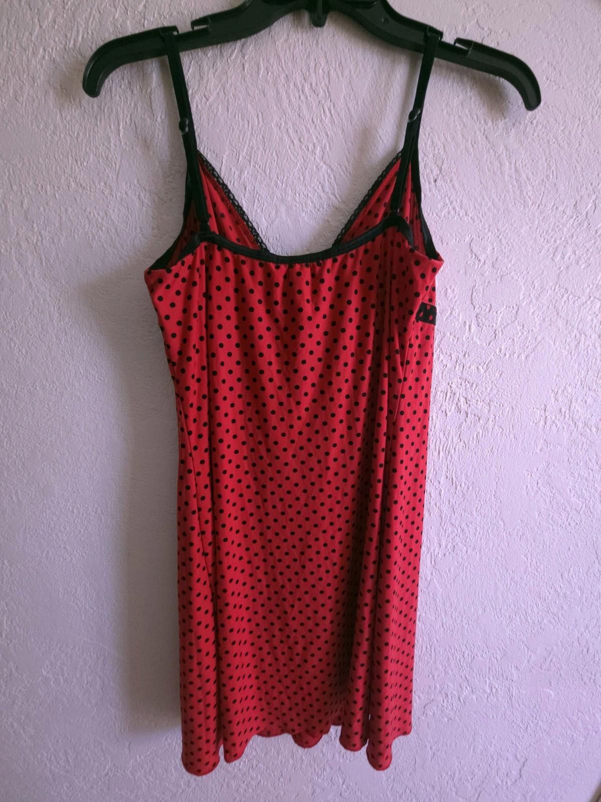 Other Vtg Delicates Sexy Red Nightgown, Lace Trim Robe Sz M Medium Size ONE SIZE - 3 Thumbnail