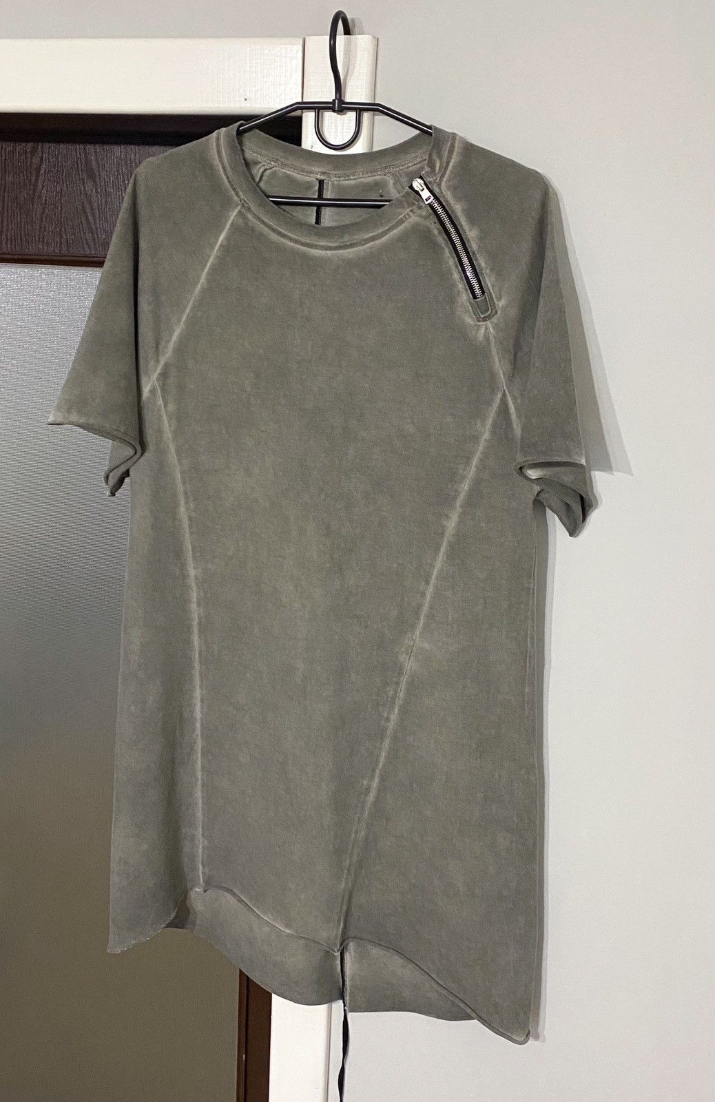 image of Lost Found Ria Dunn Lost & Found Ria Dunn Long Zip Tee / T Shirt in Grey, Men's (Size Small)