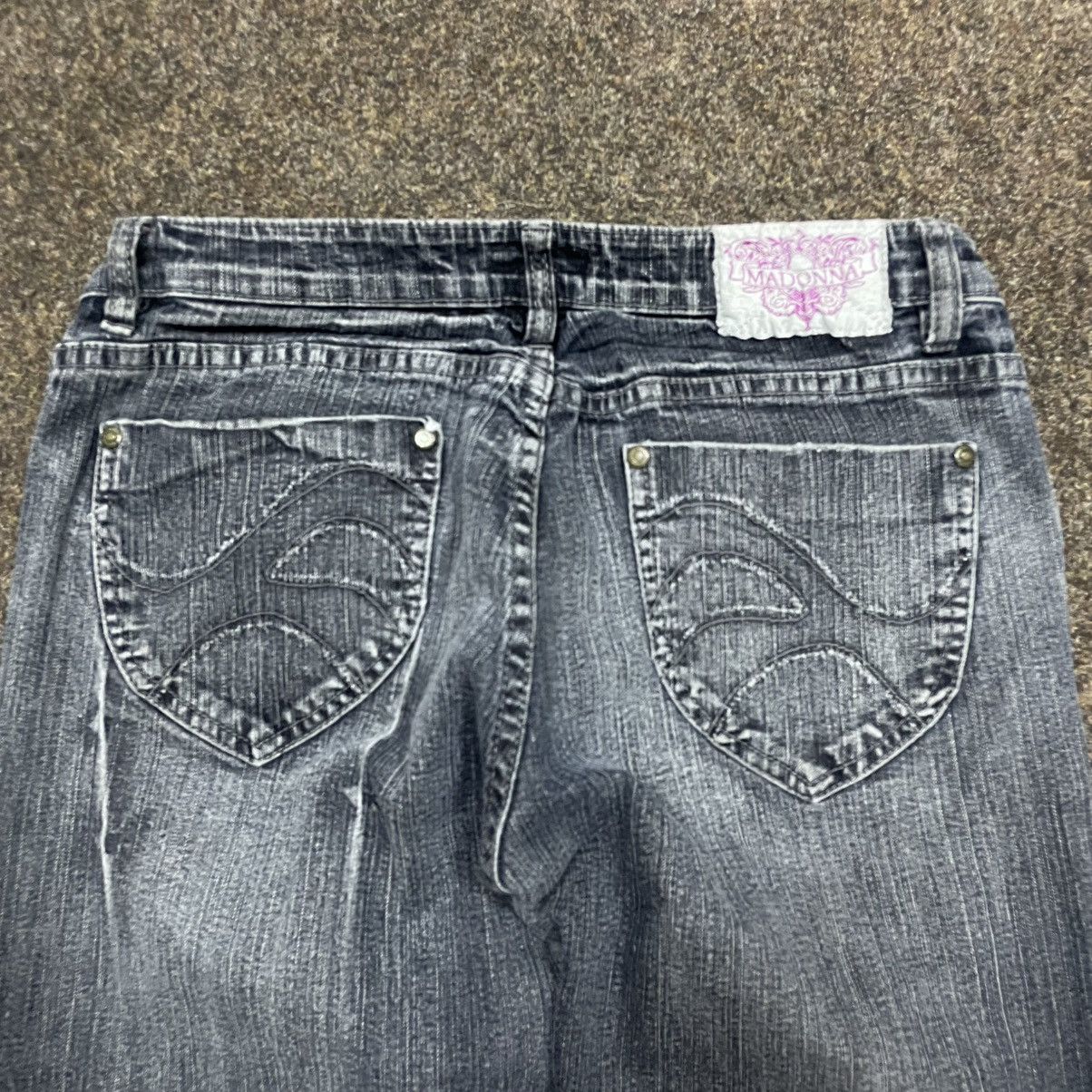 Vintage Vintage Y2K Baggy Flared Jeans 90s Grunge Archive Faded Logo Size 32" / US 10 / IT 46 - 3 Thumbnail