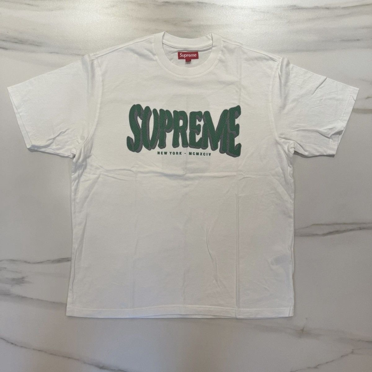 Supreme Supreme SS25 Flocked Washed S/S Top Size US L / EU 52-54 / 3 - 2 Thumbnail